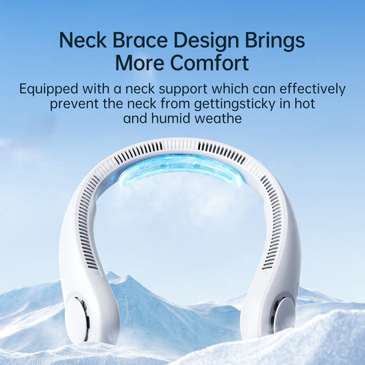 JISULIFE Life4 Neck Fan – Bladeless, Rechargeable, Hands-Free Cooling